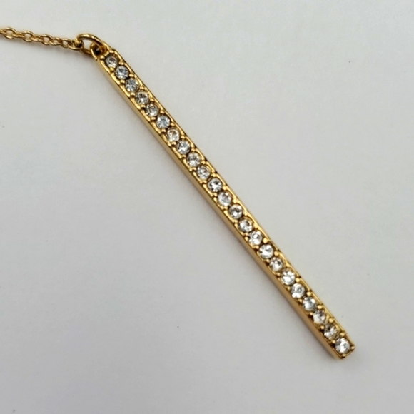 Kate Spade Gold Tone Y Drop Necklace - Picture 2 of 7